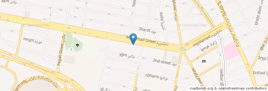 Mapa de ubicacion de دکتر تبریزی en إیران, طهران, مقاطعة طهران, طهران, بخش مرکزی شهرستان تهران.
