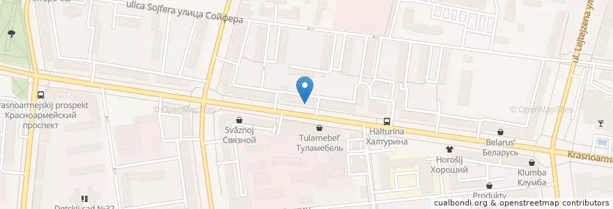Mapa de ubicacion de Альфа-Банк en ロシア, 中央連邦管区, Тульская Область, Городской Округ Тула.