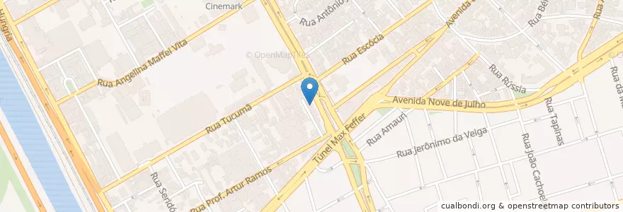 Mapa de ubicacion de Santander en Brezilya, Güneydoğu Bölgesi, Сан Паулу, Região Geográfica Intermediária De São Paulo, Região Metropolitana De São Paulo, Região Imediata De São Paulo, Сан Паулу.