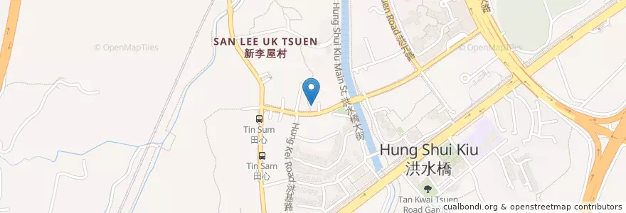 Mapa de ubicacion de 洪水橋公廁 Hung Shui Kiu Public Toilet en Китай, Гонконг, Гуандун, Новые Территории, 元朗區 Yuen Long District.