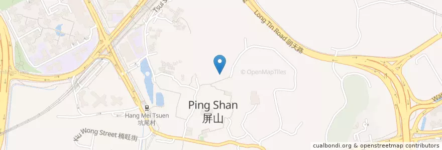 Mapa de ubicacion de 坑頭村旱廁 Hang Tau Tsuen Aqua Privy en Chine, Hong Kong, Guangdong, Nouveaux Territoires, 元朗區 Yuen Long District.