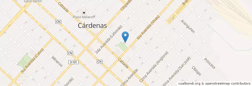 Mapa de ubicacion de Estudio 55 en Küba, Matanzas, Cárdenas, Ciudad De Cárdenas.
