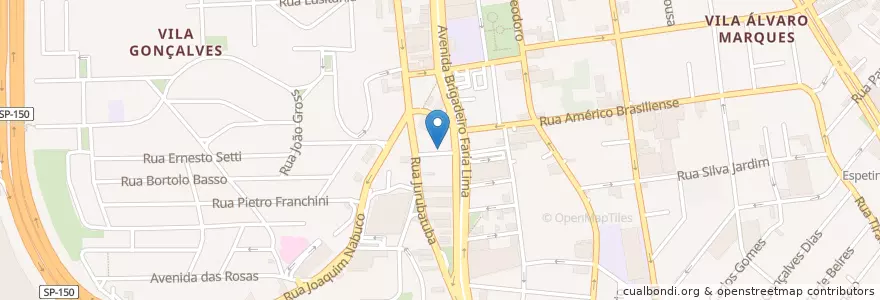 Mapa de ubicacion de Franko's Restaurante en البَرَازِيل, المنطقة الجنوبية الشرقية, ساو باولو, Região Geográfica Intermediária De São Paulo, Região Metropolitana De São Paulo, Região Imediata De São Paulo, São Bernardo Do Campo.