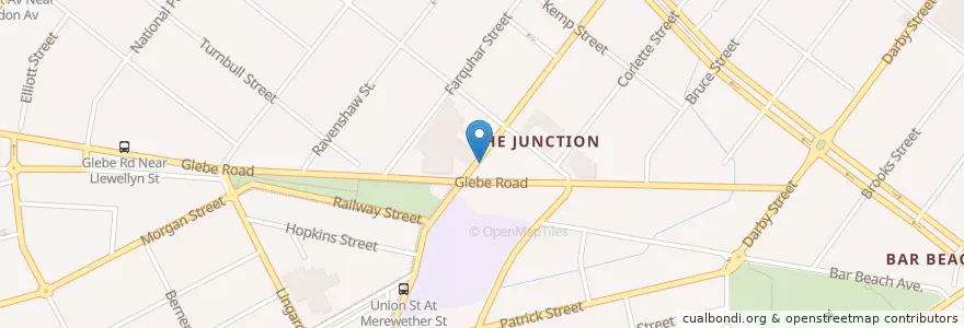 Mapa de ubicacion de The Junction Pharmacy en 오스트레일리아, New South Wales, Newcastle City Council, Newcastle-Maitland.