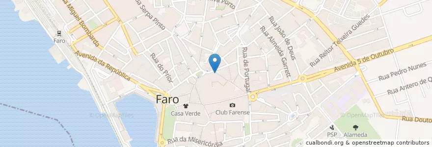 Mapa de ubicacion de Futebol Café en Portekiz, Algarve, Algarve, Faro, Faro, Faro.