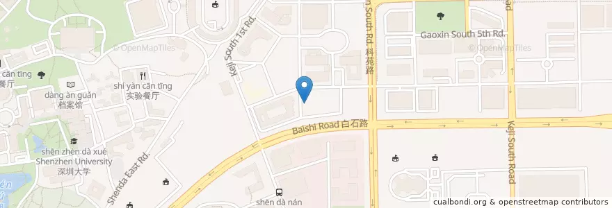 Mapa de ubicacion de 华夏银行 en 中国, 広東省, 深セン市, 南山区, 粤海街道.