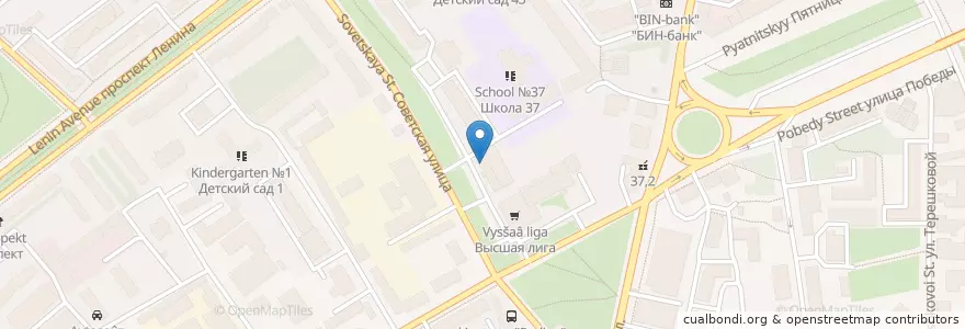 Mapa de ubicacion de Медтехника en Rusland, Centraal Federaal District, Oblast Jaroslavl, Ярославский Район, Городской Округ Ярославль.