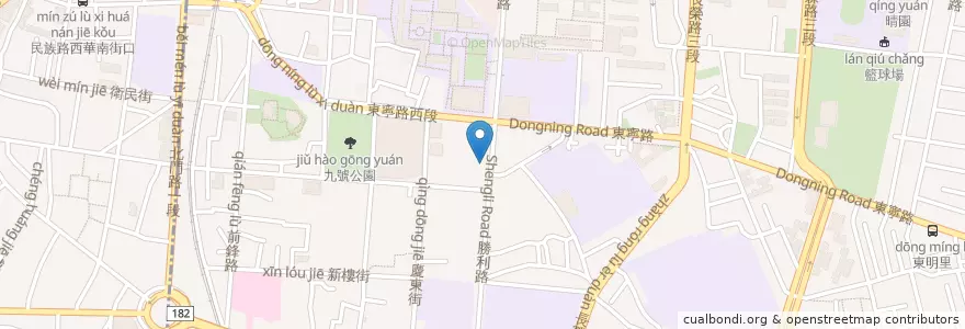 Mapa de ubicacion de 天主教台南教區耶穌聖心堂 en Tayvan, 臺南市, 東區.