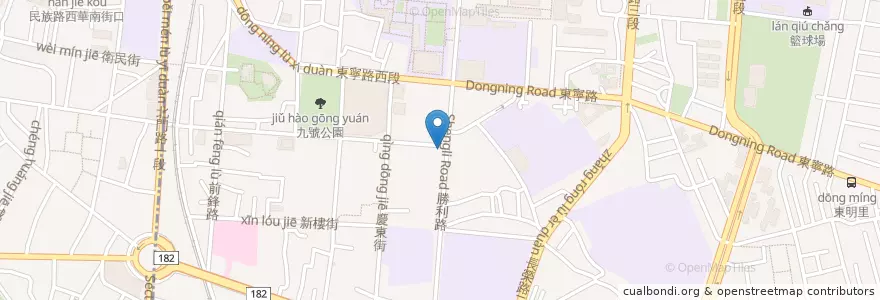 Mapa de ubicacion de 好滋味 en 臺灣, 臺南市, 東區.