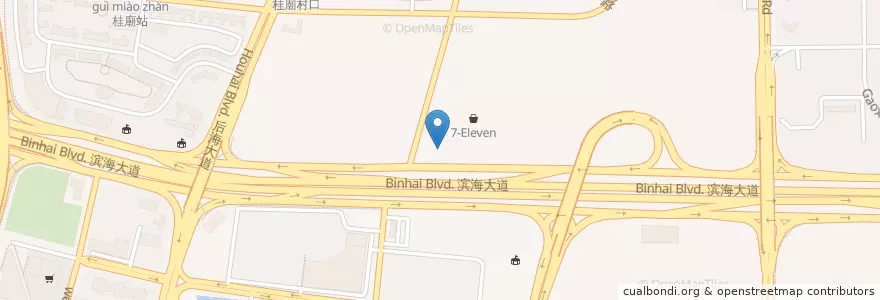 Mapa de ubicacion de 原牛道 en 中国, 广东省, 深圳市, 南山区, 粤海街道.