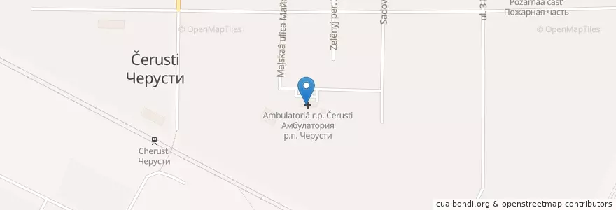 Mapa de ubicacion de Амбулатория р.п. Черусти en Russia, Distretto Federale Centrale, Oblast' Di Mosca, Городской Округ Шатура.
