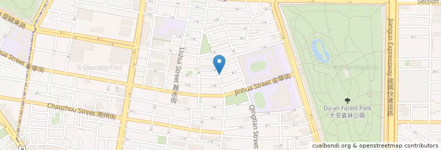 Mapa de ubicacion de 烘培者咖啡 en 臺灣, 新北市, 臺北市, 大安區.