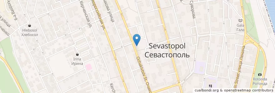 Mapa de ubicacion de Оранжерея en Russia, South Federal District, Sevastopol, Sevastopol, Ленинский Район, Ленинский Округ.