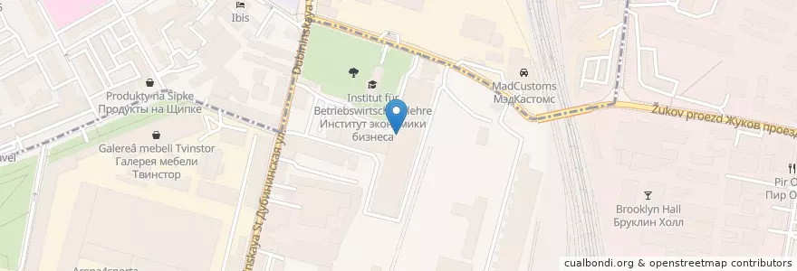Mapa de ubicacion de Столовая en Russia, Distretto Federale Centrale, Москва, Южный Административный Округ, Даниловский Район.