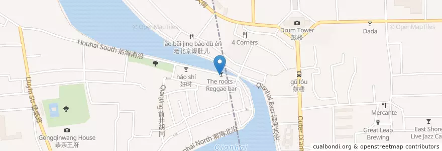 Mapa de ubicacion de The roots - Reggae bar en China, Peking, Hebei, 西城区, 东城区.