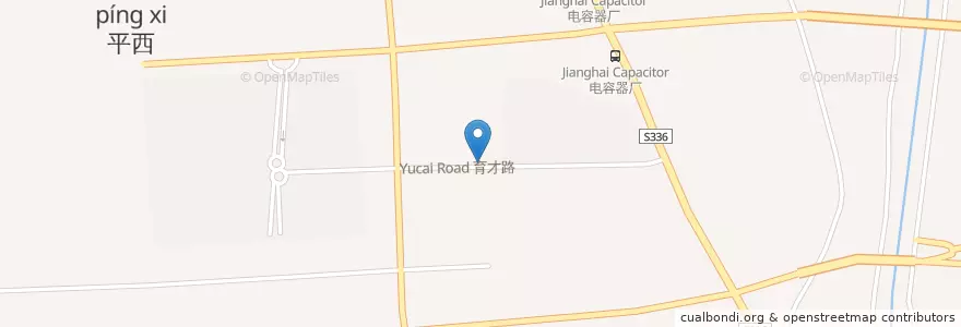 Mapa de ubicacion de 平西村公共服务中心 en Çin, 南通市, 通州区, 平潮镇.
