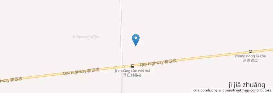Mapa de ubicacion de 季家庄村公共服务中心 en 中国, 南通市, 通州区, 十总镇.