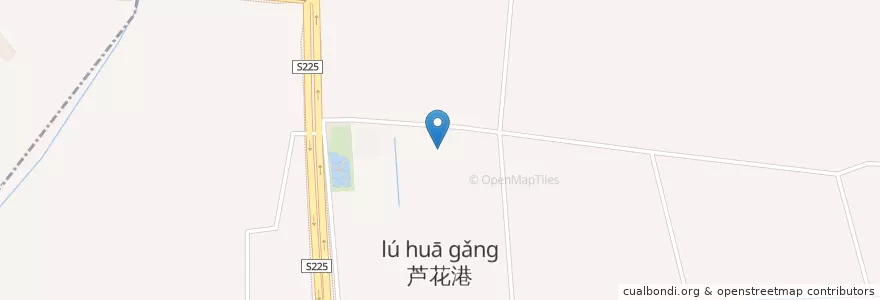 Mapa de ubicacion de 芦花港村公共服务中心 en 중국, 南通市, 通州区, 兴仁镇.