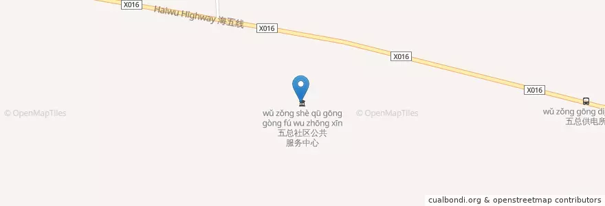 Mapa de ubicacion de 五总社区公共服务中心 en China, 南通市, 通州区, 十总镇.