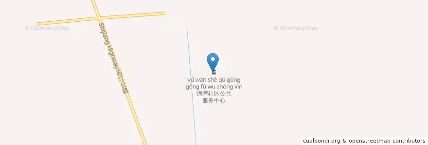 Mapa de ubicacion de 渔湾社区公共服务中心 en China, Nantong City, Tongzhou District, 石港镇.