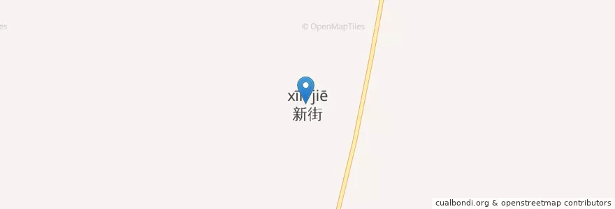 Mapa de ubicacion de 新街村公共服务中心 en Chine, 南通市, 通州区, 东社镇.