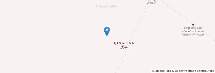 Mapa de ubicacion de 庆丰社区公共服务中心 en الصين, 南通市, 通州区, 东社镇.