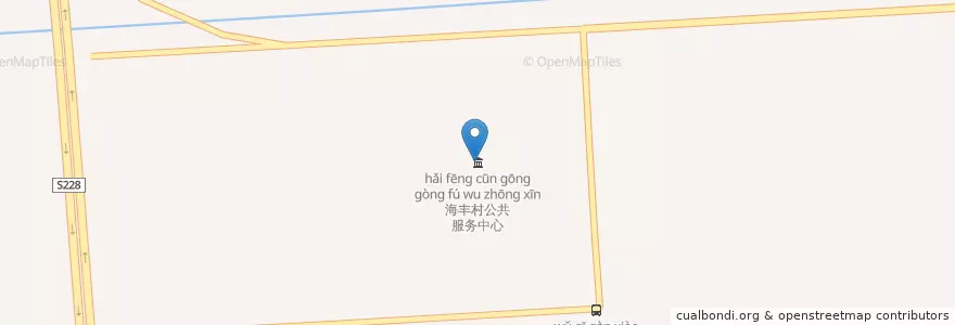 Mapa de ubicacion de 海丰村公共服务中心 en Китай, 南通市, 通州区, 三余镇.