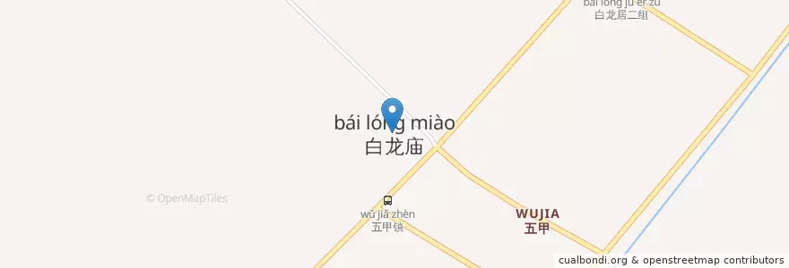 Mapa de ubicacion de 白龙庙社区公共服务中心 en China, 南通市, 通州区, 东社镇.