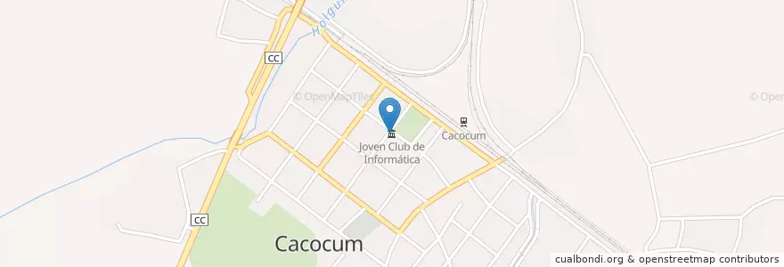 Mapa de ubicacion de Joven Club de Informática en Куба, Ольгин, Cacocum.