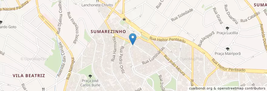 Mapa de ubicacion de Stuzzi Gelato en ブラジル, 南東部地域, サンパウロ, Região Geográfica Intermediária De São Paulo, Região Metropolitana De São Paulo, Região Imediata De São Paulo, サンパウロ.
