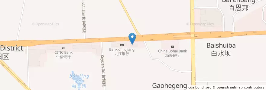 Mapa de ubicacion de 中国光大银行 en چین, آن‌هوئی, هفئی, 庐阳区 (Luyang), 合肥市区, 双岗街道.