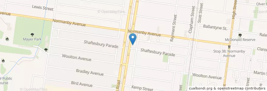 Mapa de ubicacion de Croxton Uniting Church en Australië, Victoria, City Of Darebin.