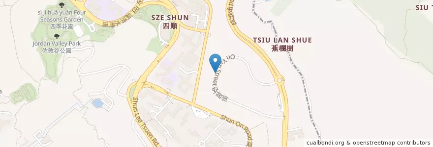 Mapa de ubicacion de 安泰 (西) (和泰樓) On Tai (West) (Wo Tai House) en 중국, 광둥성, 홍콩, 가우룽, 신제.