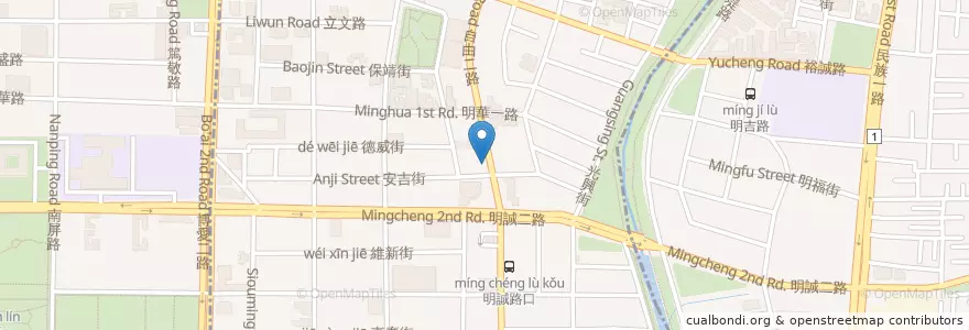 Mapa de ubicacion de 一九二八 en 타이완, 가오슝시, 싼민구, 쭤잉구.