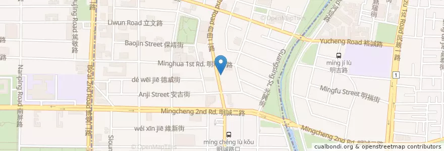 Mapa de ubicacion de 永和四海豆漿 en Taiwan, Kaohsiung, Sanmin, Zuoying.
