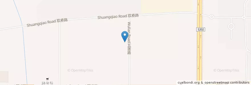Mapa de ubicacion de 五莲路双桥路 en China, Shanghai, 浦东新区.