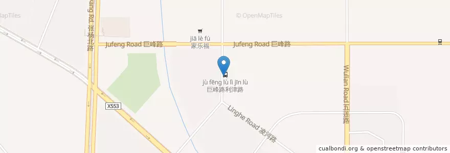 Mapa de ubicacion de 利津路凌河路 en Cina, Shanghai, Pudong.