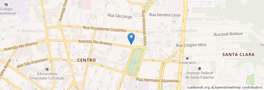 Mapa de ubicacion de Pimenta Malagueta en Brasil, Región Sur, Santa Catarina, Microrregião De Florianópolis, Região Geográfica Intermediária De Florianópolis, Florianópolis.