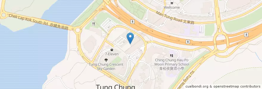 Mapa de ubicacion de Uraban Diner en Китай, Гонконг, Гуандун, Новые Территории, 離島區 Islands District.