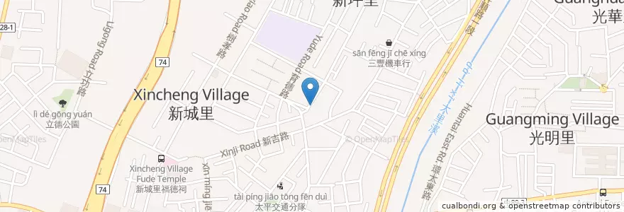 Mapa de ubicacion de 賴排骨酥麵 en Taiwan, Taichung, 太平區.