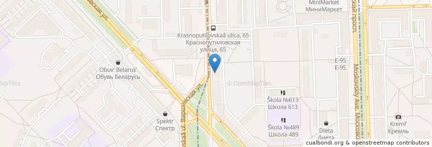 Mapa de ubicacion de Хеликс en Russie, District Fédéral Du Nord-Ouest, Oblast De Léningrad, Saint-Pétersbourg, Московский Район, Округ Пулковский Меридиан.