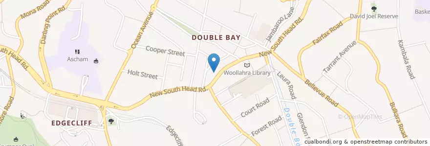 Mapa de ubicacion de Double Bay Chinese Restaurant en Australia, New South Wales, Sydney, Woollahra Municipal Council.