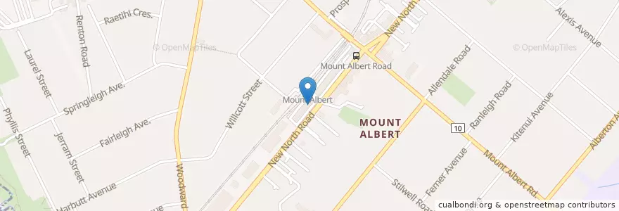 Mapa de ubicacion de Mount Albert Village Pharmacy en New Zealand, Auckland, Albert-Eden.