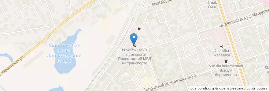 Mapa de ubicacion de Приволжский МВД на транспорте en Russland, Föderationskreis Wolga, Oblast Nischni Nowgorod, Stadtkreis Nischni Nowgorod.