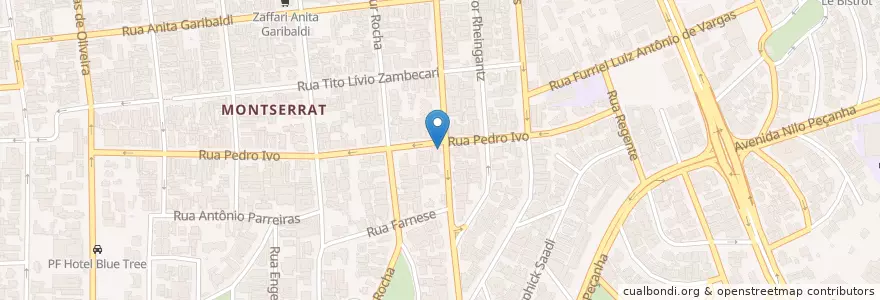 Mapa de ubicacion de Pizza Hut en 브라질, 남부지방, 히우그란지두술, Região Metropolitana De Porto Alegre, Região Geográfica Intermediária De Porto Alegre, Região Geográfica Imediata De Porto Alegre, 포르투알레그리.