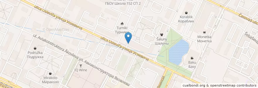 Mapa de ubicacion de Москва 125190 en ロシア, 中央連邦管区, モスクワ, Северный Административный Округ, Район Аэропорт.