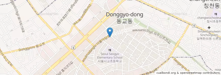 Mapa de ubicacion de 형님저요 en Corea Del Sur, Seúl, 마포구, 서교동.