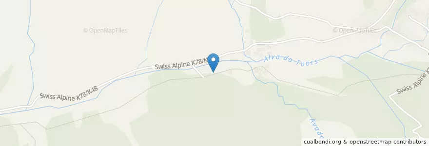 Mapa de ubicacion de Kesch-Hütte en Switzerland, Grisons, Albula, Bergün Filisur.