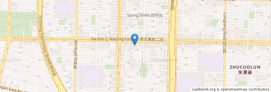 Mapa de ubicacion de 禾成商務中心 en 타이완, 신베이 시, 타이베이시, 중산 구.