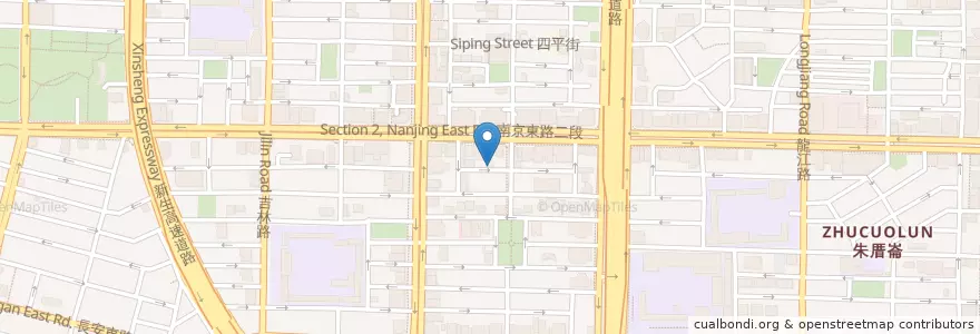 Mapa de ubicacion de 丁美玲中醫診所 en Taiwan, 新北市, Taipei, 中山區.